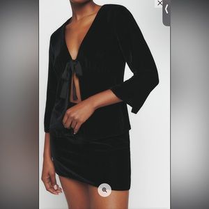 Reformation Cairns Velvet Two Piece